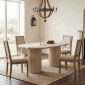 Τραπέζι Hazar Megapap Mdf χρώμα travertine - sandstone 180x90x77εκ.