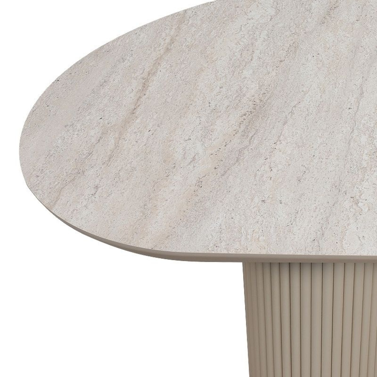 Τραπέζι Hazar Megapap Mdf χρώμα travertine - sandstone 180x90x77εκ.