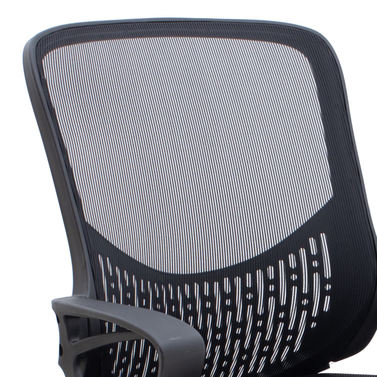 Καρέκλα γραφείου Freda Megapap με ύφασμα Mesh χρώμα μαύρο 65x65x90/100εκ.