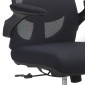 Καρέκλα γραφείου διευθυντική Belora Megapap με ύφασμα Mesh χρώμα μαύρο 63,5x62x117/127εκ.