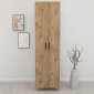 Ντουλάπα - Παπουτσοθήκη μελαμίνης Lilly Megapap χρώμα pine oak 49x32x178εκ.