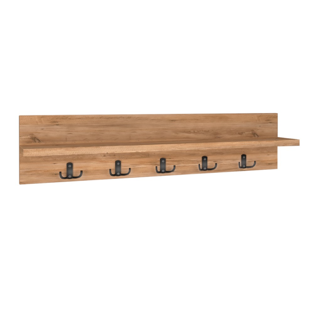 Κρεμάστρα τοίχου Kery Megapap χρώμα pine oak 80x11x18εκ.