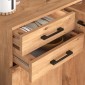 Παπουτσοθήκη - Ντουλάπι Polly Megapap χρώμα pine oak 108x35x108εκ.