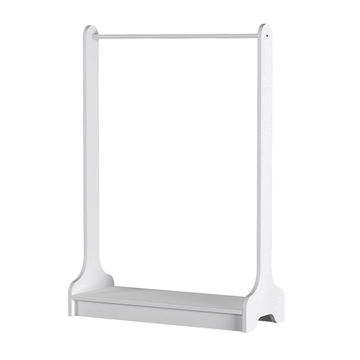 Έπιπλο εισόδου Belgum Megapap χρώμα λευκό 87,3x35x128εκ.