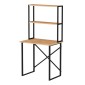 Γραφείο εργασίας Pope Megapap χρώμα pine oak 73x52x146εκ.