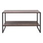 Τραπεζάκι σαλονιού Giza Megapap χρώμα rustic καρυδί 90,2x50,3x50,4εκ.