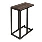 Τραπεζάκι βοηθητικό Agiro Megapap χρώμα rustic καρυδί 45,7x25,5x62,9εκ.
