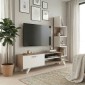 Έπιπλο τηλεόρασης Ceren Megapap χρώμα λευκό - cordoba 149,5x31x131,6εκ.
