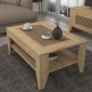 Τραπεζάκι σαλονιού Madura Megapap από μελαμίνη χρώμα sapphire oak 90x60x40εκ.