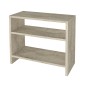 Τραπεζάκι βοηθητικό Silvanus Megapap χρώμα travertine 51x17,5x49εκ.