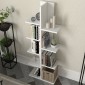 Βιβλιοθήκη μελαμίνης Tree Megapap χρώμα λευκό 45x21,4x113εκ.