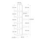 Βιβλιοθήκη μελαμίνης Tree Megapap χρώμα λευκό 45x21,4x113εκ.