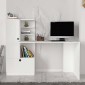 Γραφείο εργασίας Domingo Megapap χρώμα λευκό 149,5x60x120εκ.