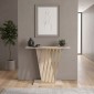 Κονσόλα Gravity Megapap χρώμα travertine - χρυσό 90x29,6x76,8εκ.