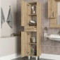 Ντουλάπι κουζίνας - μπάνιου Selina Megapap χρώμα sapphire oak 35x31x179εκ.
