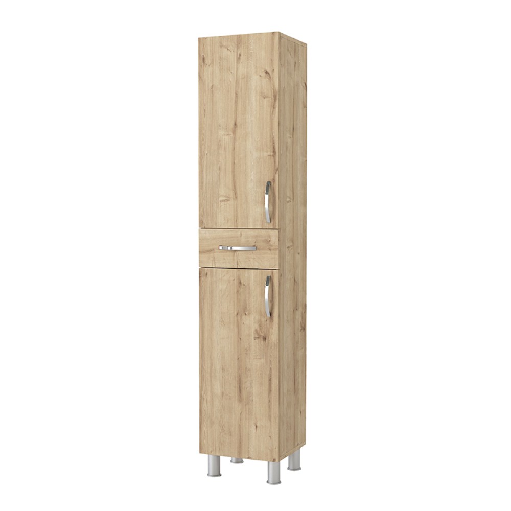 Ντουλάπι κουζίνας - μπάνιου Selina Megapap χρώμα sapphire oak 35x31x179εκ.