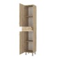 Ντουλάπι κουζίνας - μπάνιου Selina Megapap χρώμα sapphire oak 35x31x179εκ.