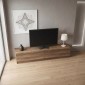 Έπιπλο τηλεόρασης Ahenk Megapap χρώμα καρυδί 160x31,3x32,9εκ.