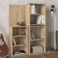 Γραφείο εργασίας πολυμορφικό Last Megapap χρώμα sapphire oak 119x44,7x123εκ.