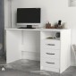 Γραφείο εργασίας Eldoris Megapap χρώμα λευκό 120x60x75εκ.