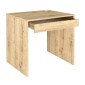 Γραφείο εργασίας Mida Megapap χρώμα sapphire oak 72x60x73,8εκ.
