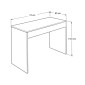 Γραφείο εργασίας Mida Megapap χρώμα sapphire oak 72x60x73,8εκ.