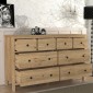 Συρταριέρα - Μπουφές Sabina Megapap χρώμα sepet oak 160x50x96εκ.