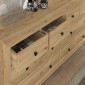 Συρταριέρα - Μπουφές Sabina Megapap χρώμα sepet oak 160x50x96εκ.