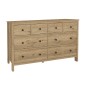 Συρταριέρα - Μπουφές Sabina Megapap χρώμα sepet oak 160x50x96εκ.
