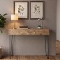 Κονσόλα μελαμίνης Rochel Megapap χρώμα atlantic pine 120x35x89,8εκ.