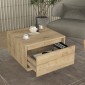 Τραπεζάκι σαλονιού Pura Megapap χρώμα sapphire oak 60x60x40εκ.