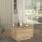 Τραπεζάκι σαλονιού Pura Megapap χρώμα sapphire oak 60x60x40εκ.