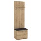 Έπιπλο εισόδου Track Megapap χρώμα sapphire oak 60x38,2x190εκ.