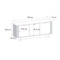 Μπουφές Bohema Megapap χρώμα μαύρο - sepet oak 180x47x76,6εκ.