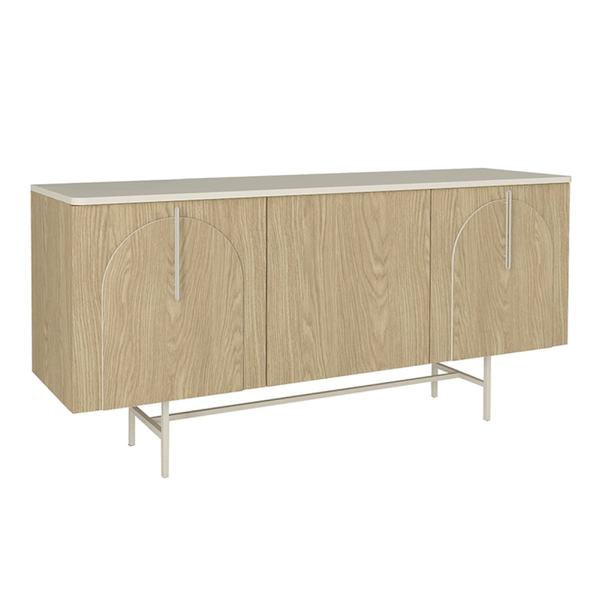Μπουφές Rebel Megapap χρώμα rota oak - sandstone 150x45x76,5εκ.