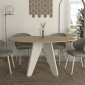 Τραπέζι Rebel Megapap χρώμα rota oak - sandstone 150x90x75εκ.