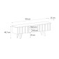 Έπιπλο τηλεόρασης Gemma Megapap χρώμα sepet oak 150x35x46,7εκ.