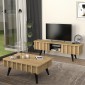 Τραπεζάκι σαλονιού Gemma Megapap χρώμα sepet oak 90x59,6x36,8εκ.