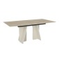 Τραπέζι Sevilla Megapap χρώμα sandstone - travertine 180x90x75εκ.