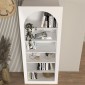Βιβλιοθήκη Voila Megapap χρώμα λευκό 74x35x180εκ.