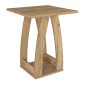 Τραπεζάκι βοηθητικό - Κομοδίνο Deros Megapap χρώμα sepet oak 45x45x56εκ.