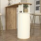 Τραπέζι μπαρ Bohema Megapap χρώμα sepet oak - ivory 150x51,6x101,8εκ.