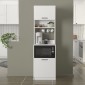 Έπιπλο κουζίνας Tuco 1 Megapap χρώμα λευκό 53,8x40x180εκ.