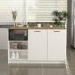 Τραπέζι - Πάγκος κουζίνας Peres Megapap χρώμα λευκό - sepet oak 150x70x91,8εκ.