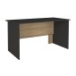 Γραφείο εργασίας Epito Megapap χρώμα ανθρακί - sepet oak 140x59,6x76,8εκ.