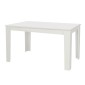 Τραπέζι Darlen Megapap χρώμα λευκό 125x72x74εκ.