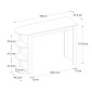 Τραπέζι μπαρ Vigne Megapap χρώμα sepet oak 150x51,6x101,8εκ.