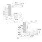 Σύνθεση τηλεόρασης Vermont Megapap χρώμα λευκό - sepet oak 180x40x193,8εκ.