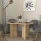 Τραπέζι Cortado Megapap χρώμα sapphire oak 138x80x75εκ.