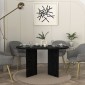 Τραπέζι Cortado Megapap χρώμα sencron black 138x80x75εκ.